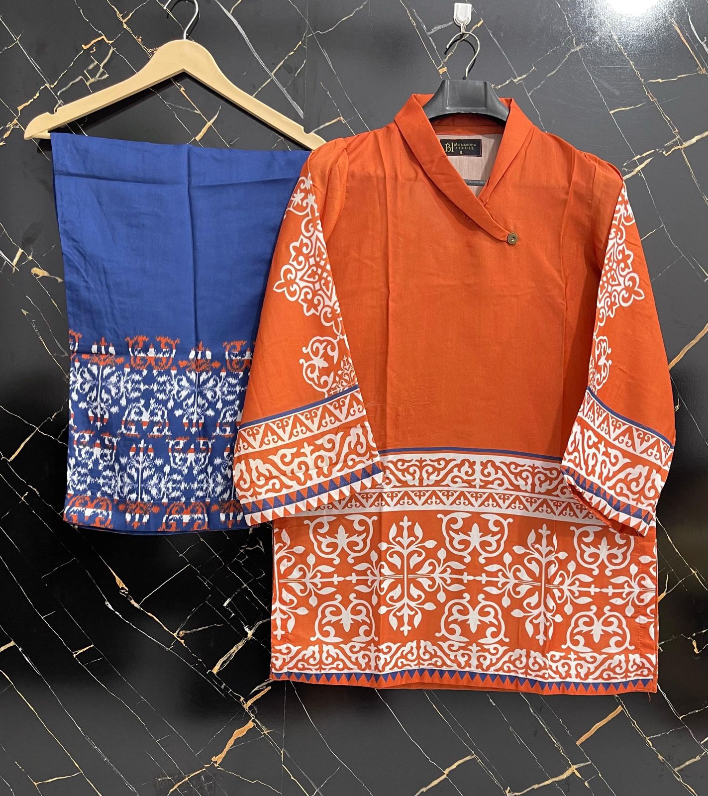 BH-TEXTILE SWISS lawn printed stitch 2pc