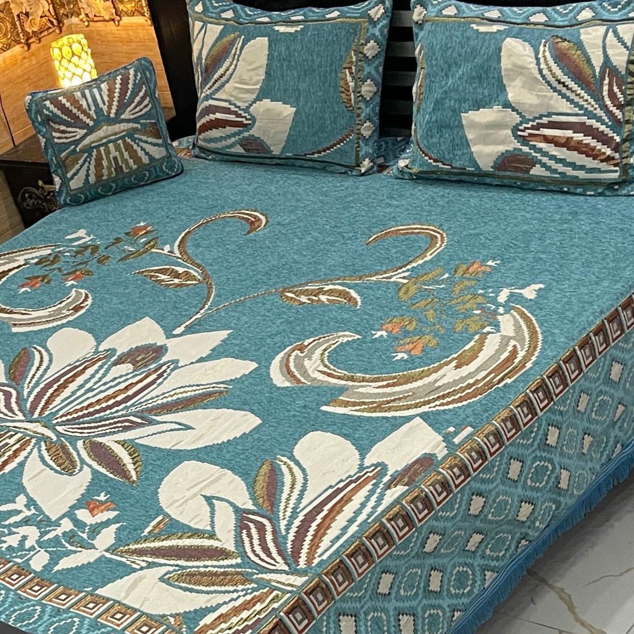 4Pc Velvet Jaquard Bedsheet