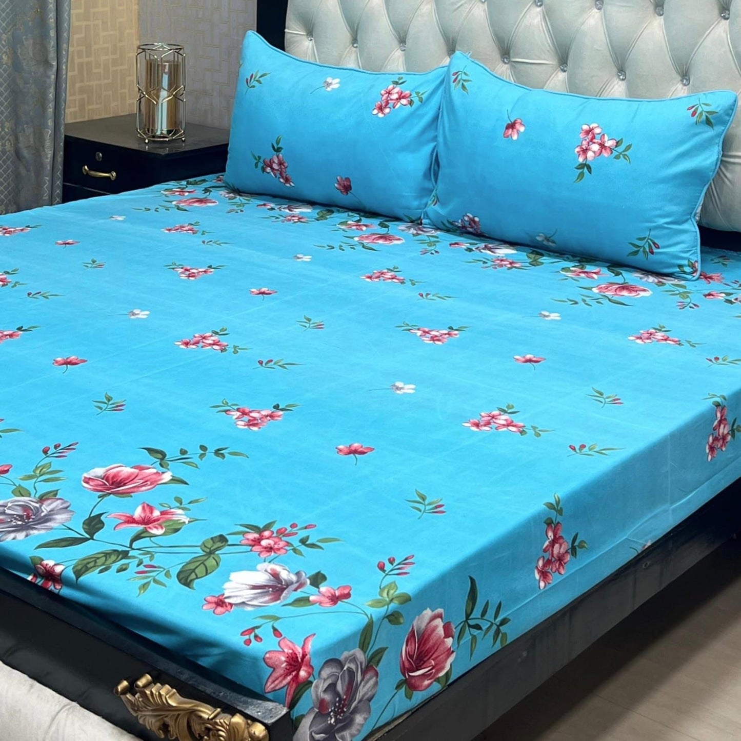 3D-Crystal cotton Bedsheets