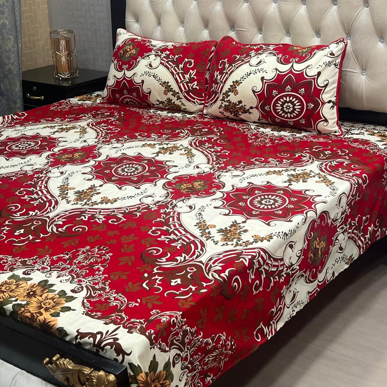 3D-Crystal cotton Bedsheets