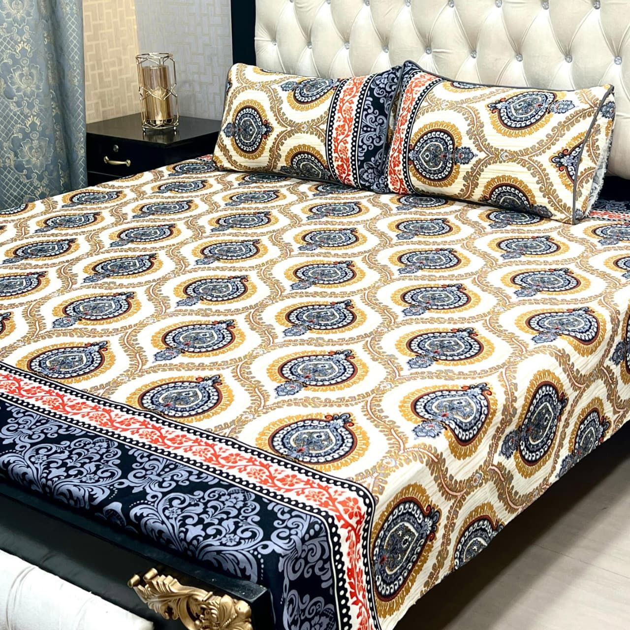3D-Crystal cotton Bedsheets