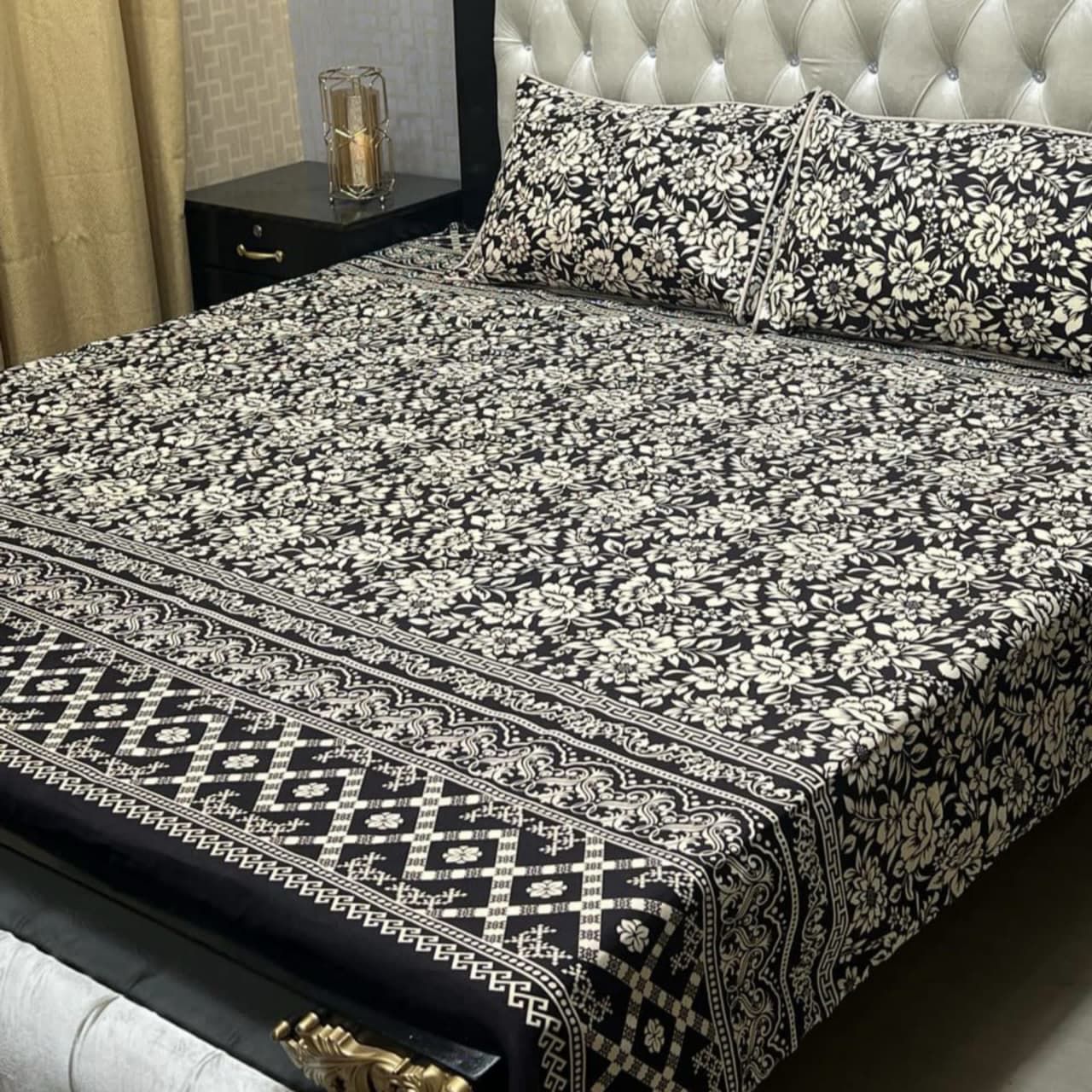 4Pc Velvet Jaquard Bedsheet